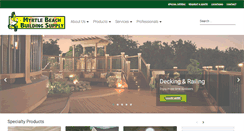 Desktop Screenshot of myrtlebeachbuildingsupply.com